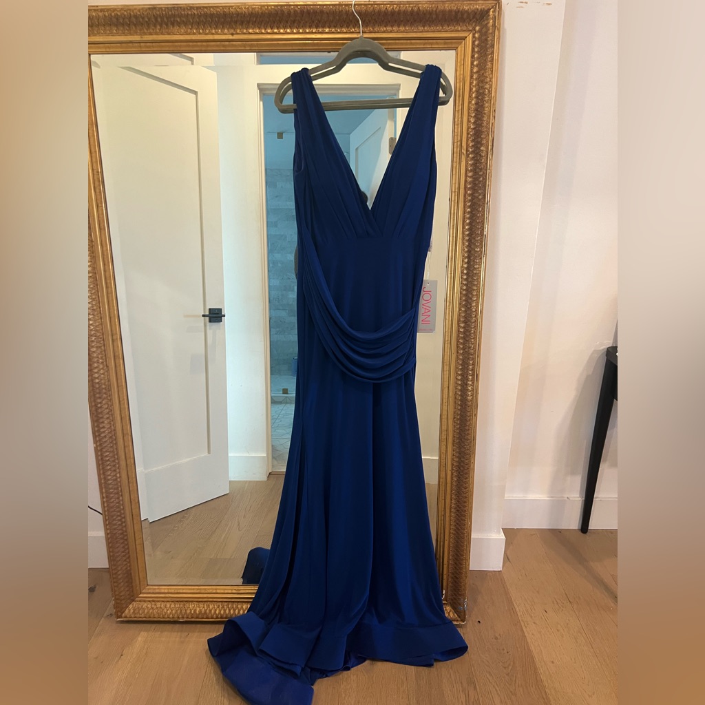 Brand New Jovani Blue Prom Evening Gown Size 12 Nwt